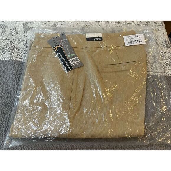 SLIM-SATION Women's Wide Band Ankle Pant Pull-on Pant with Tummy Control - Picture 3 of 7